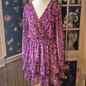 Peach Love California Purple and Pink Dress
